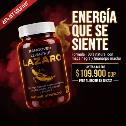 LÁZARO® La combinación perfecta para sentir más energía y vitalidad.