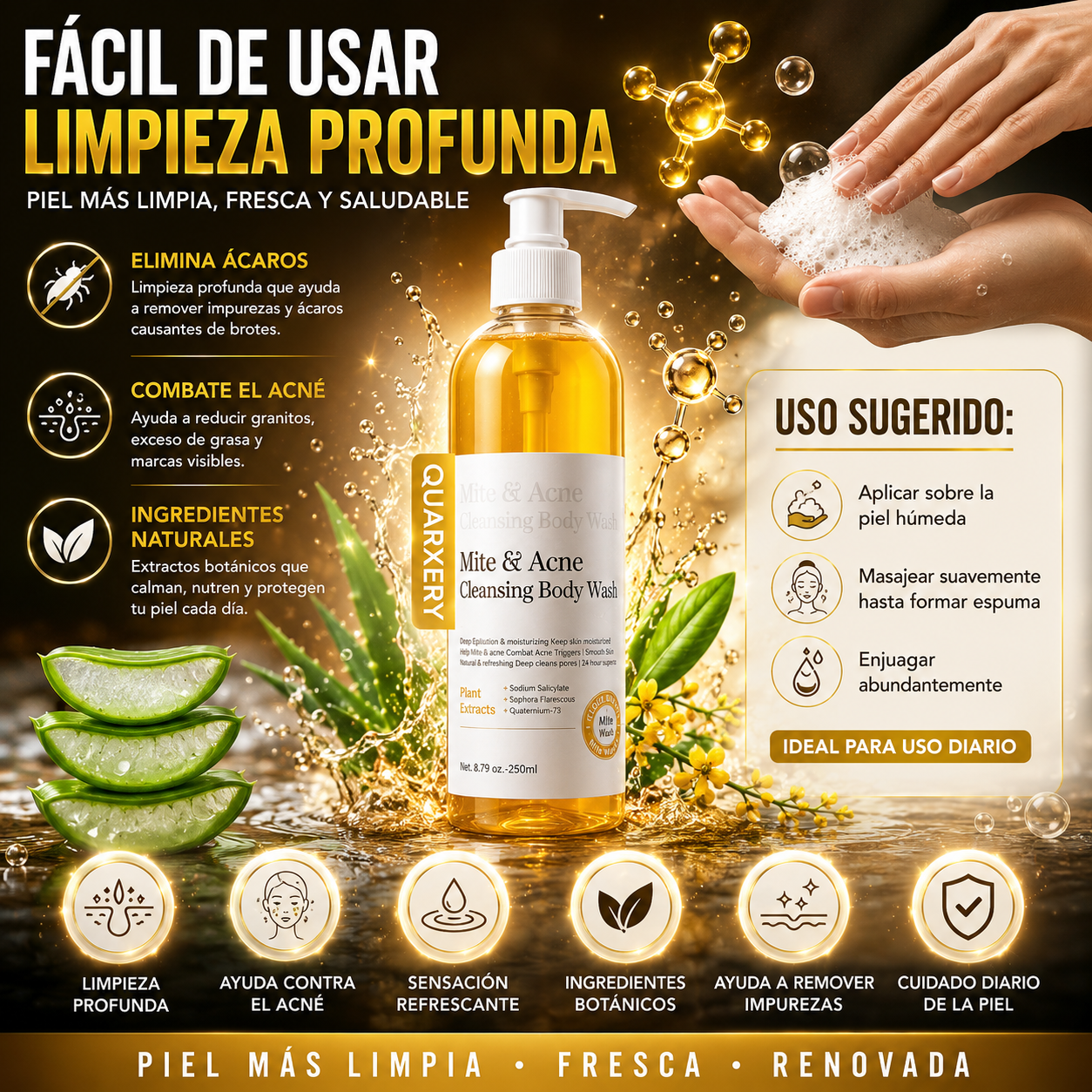 MiteClear™️ – Elimina Ácaros, Reduce el Acné y Recupera una Piel Limpia y Uniforme ✅