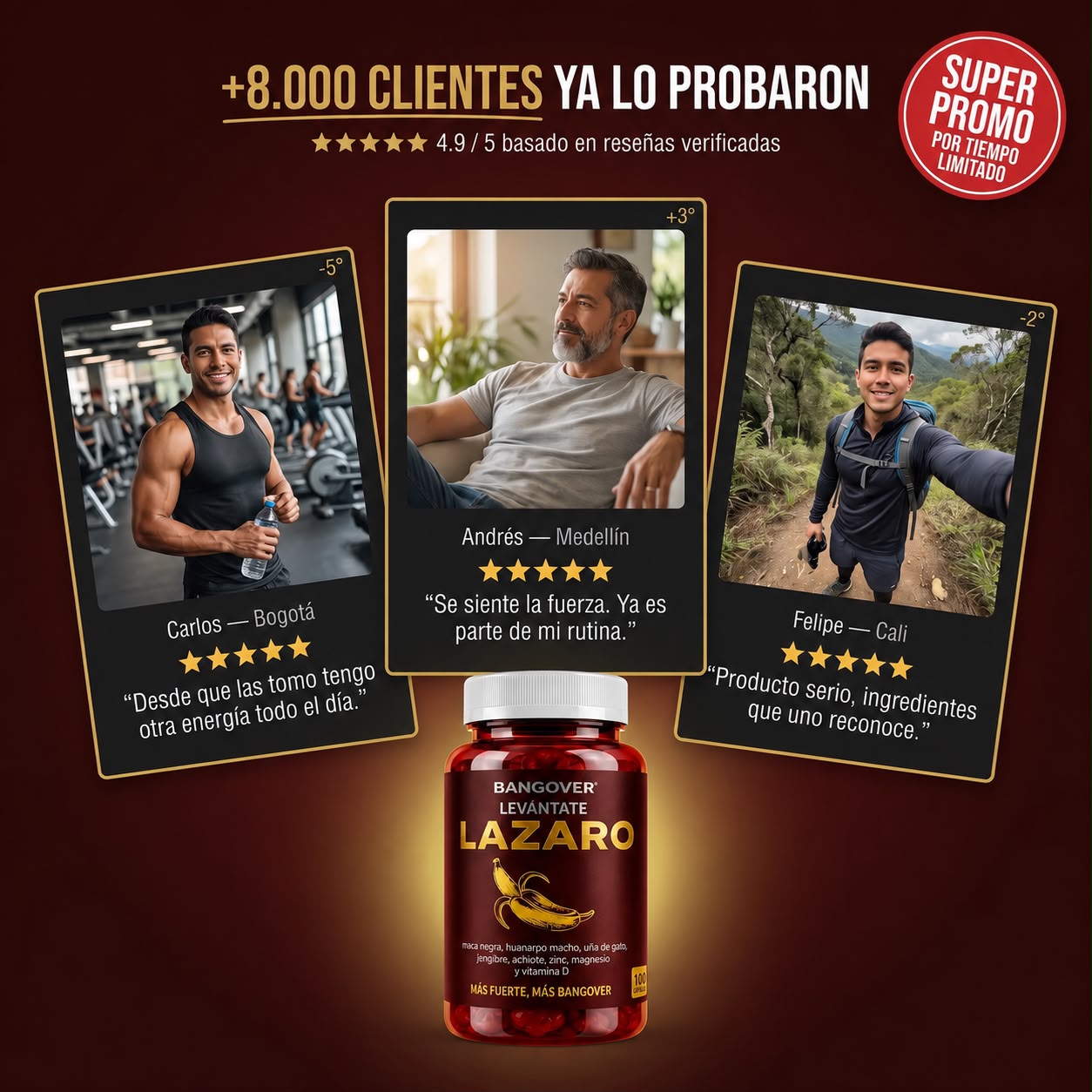 LÁZARO® La combinación perfecta para sentir más energía y vitalidad.