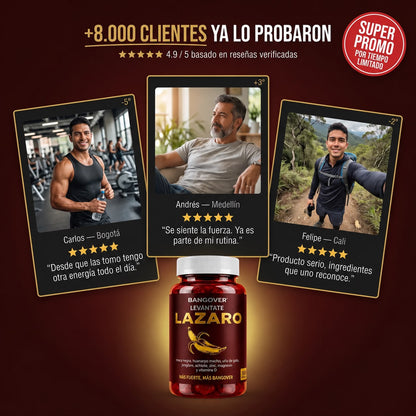 LÁZARO® La combinación perfecta para sentir más energía y vitalidad.